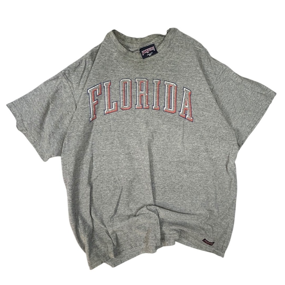 Vintage JanSport Florida Gators T-Shirt Grey Heather XL Short Sleeve Graphic Tee